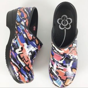 Sanita Professional Clogs in Multicolored Graffiti